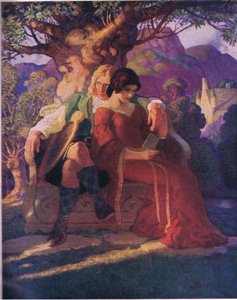Wallace en Marion, uit The Scottish Chiefs uitgegeven door Charles Scribner